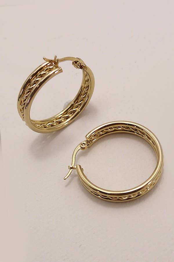 18K HOOPS