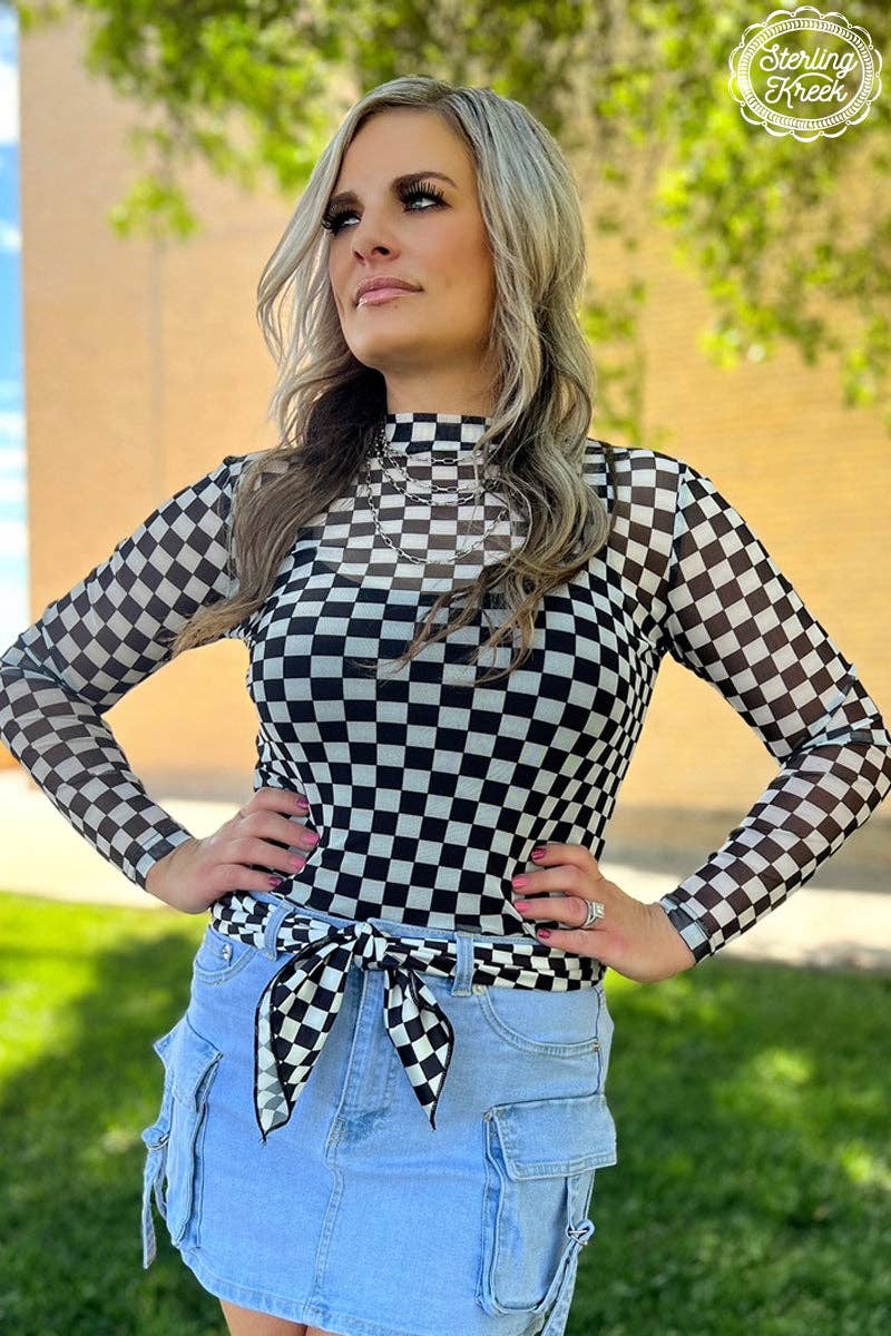Black/White Mesh