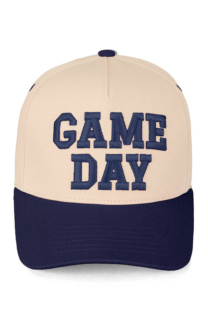 C.C GAME DAY Embroidered Cotton Baseball Cap: Purple