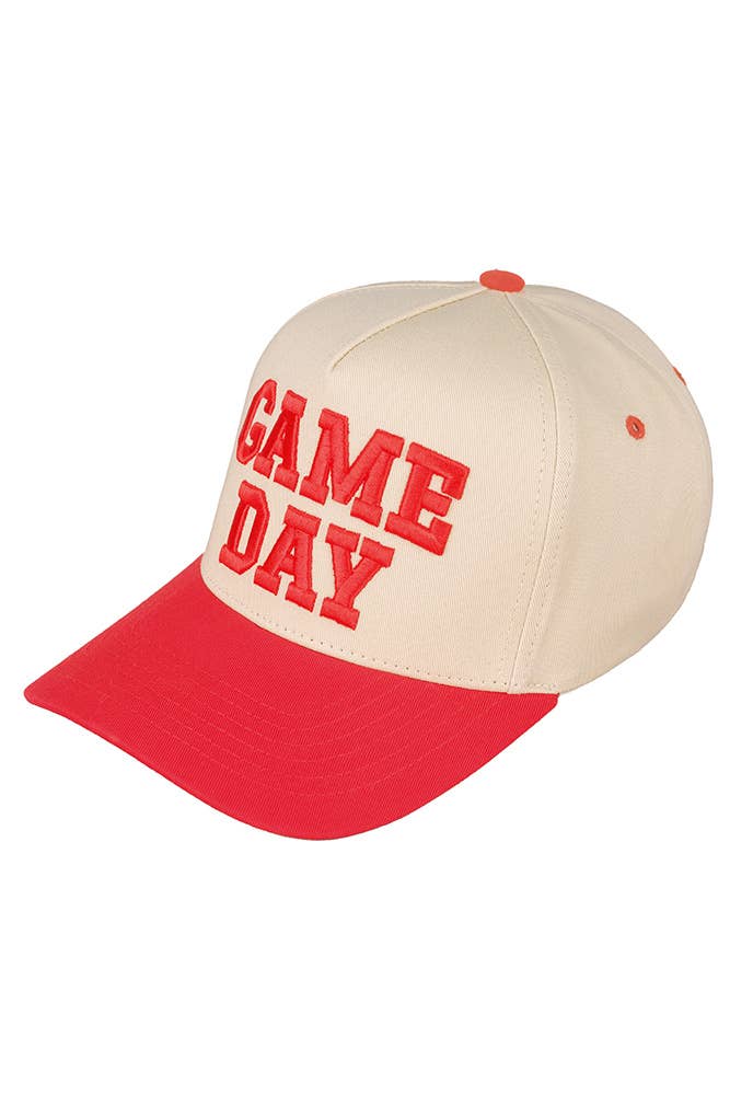 C.C GAME DAY Embroidered Cotton Baseball Cap: Purple