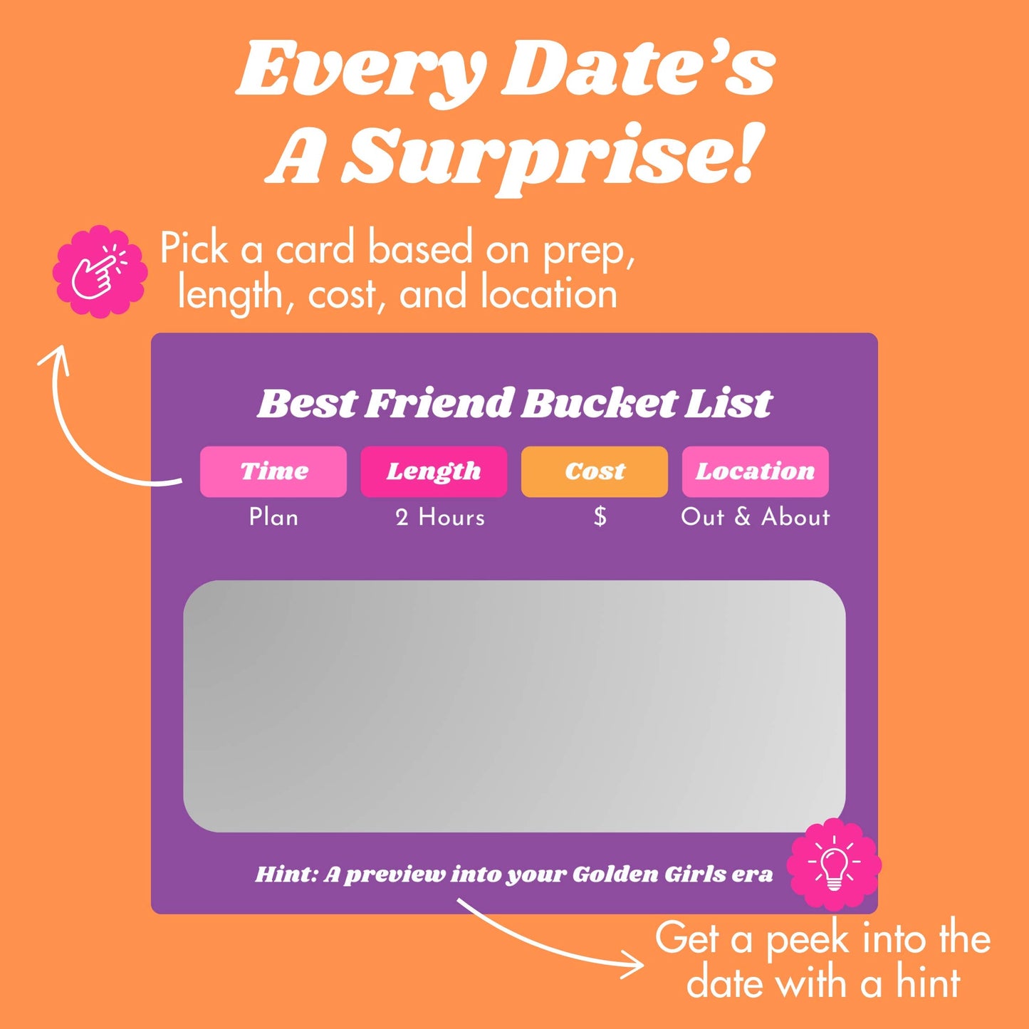 Best Friend Bucket List - 35 Scratch-Off Friend Dates