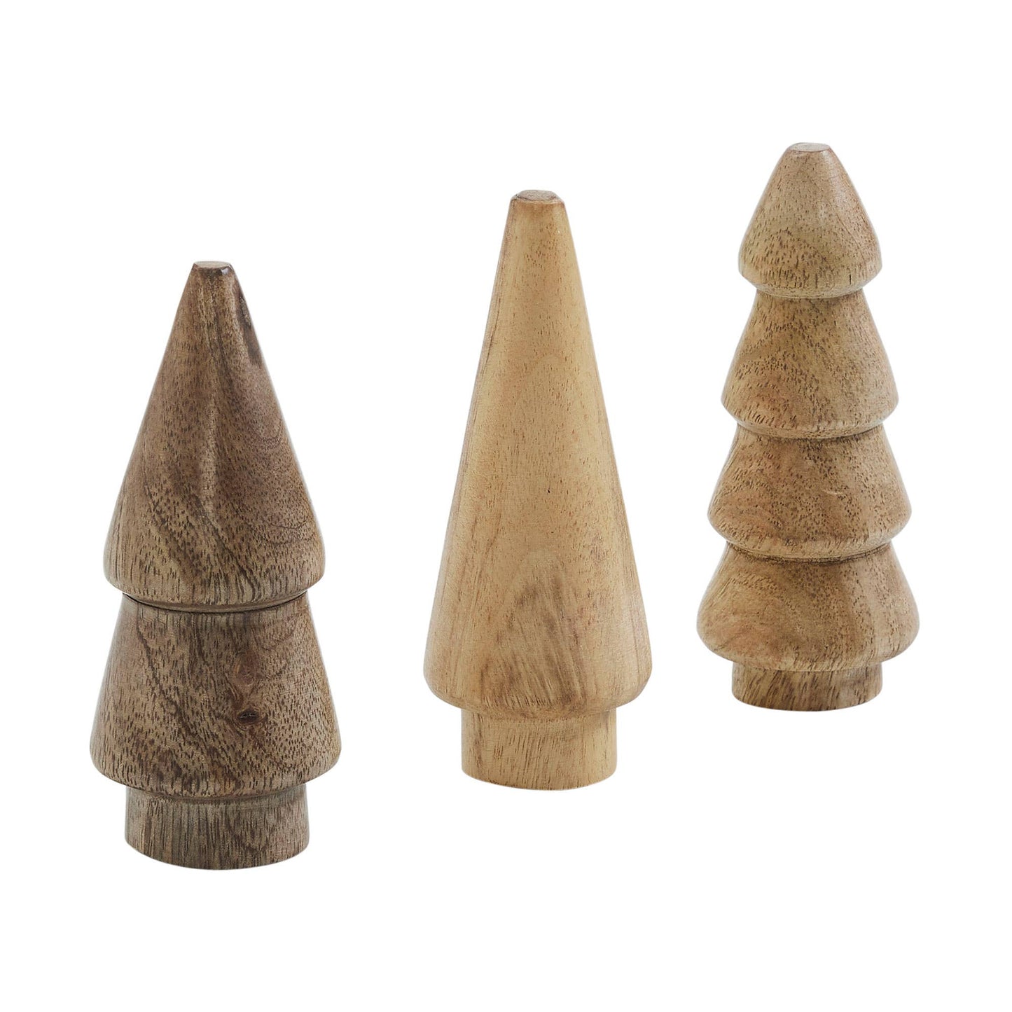 Conical Natural Wooden Tree - 3.25x1.25x1.25