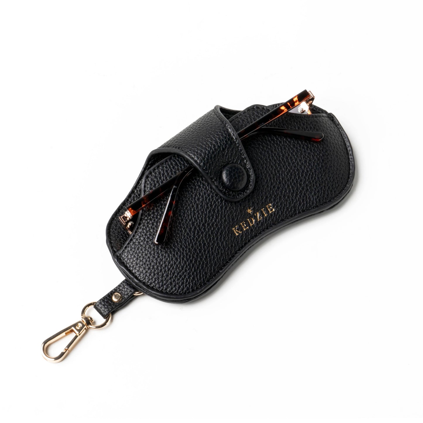 Kedzie Eclipse Eyewear Case Open Stock: Chestnut