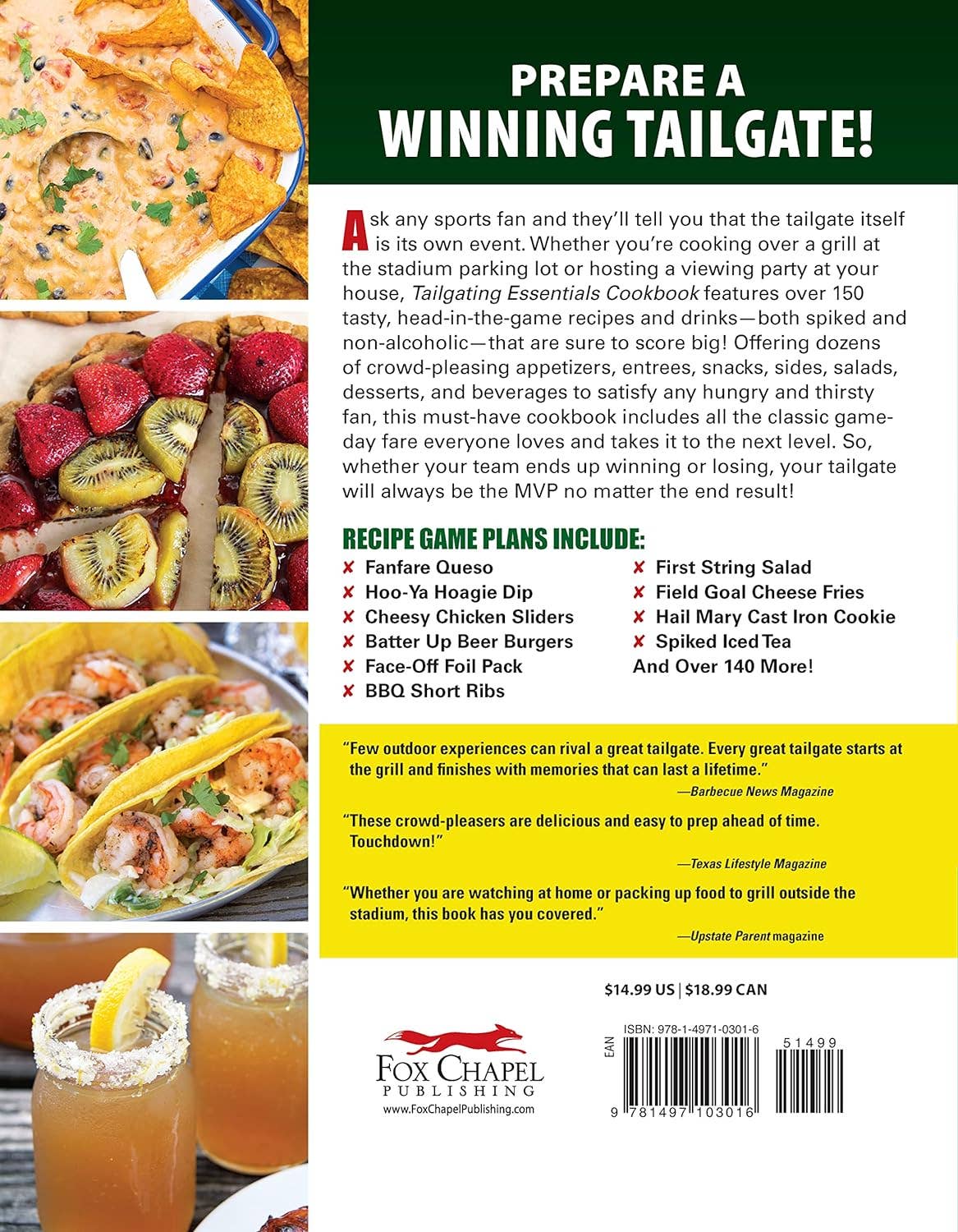 Tailgating Essentials Cookbook -150 Winning Game Day Recipes