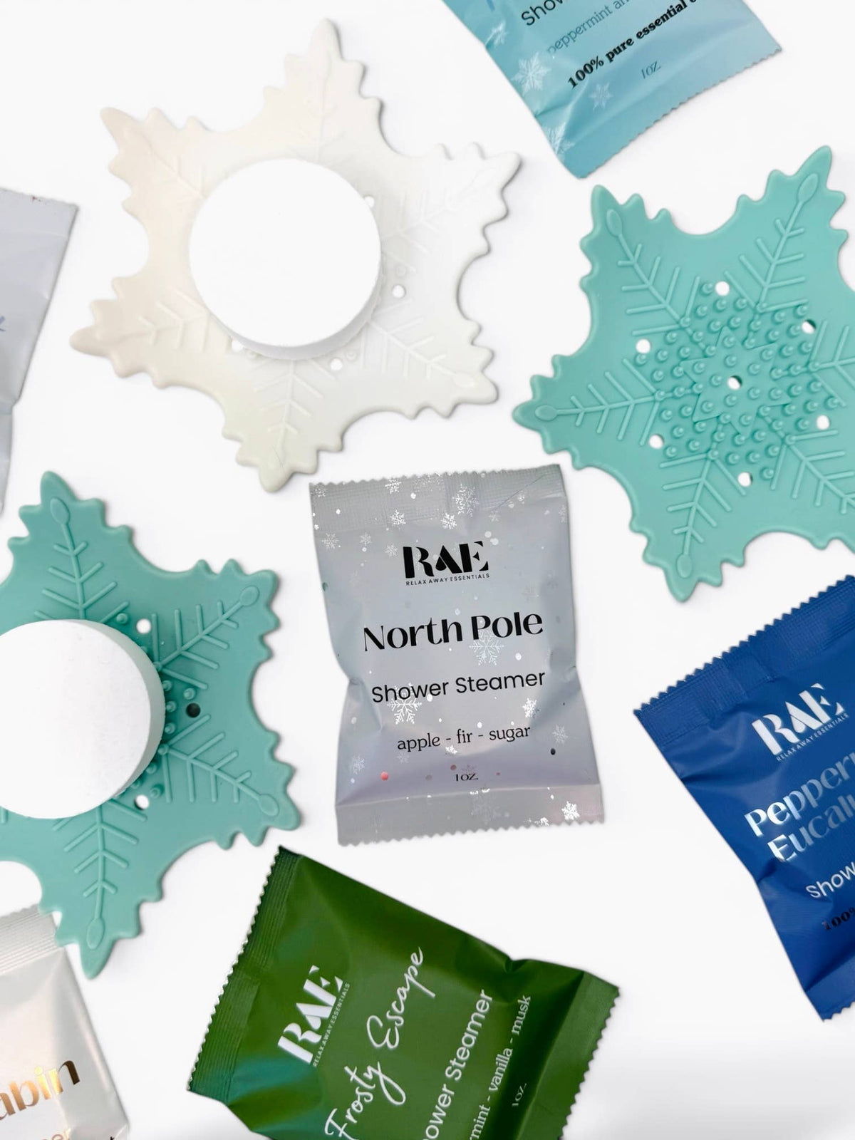 Mint Snowflake Shower Steamer Tray