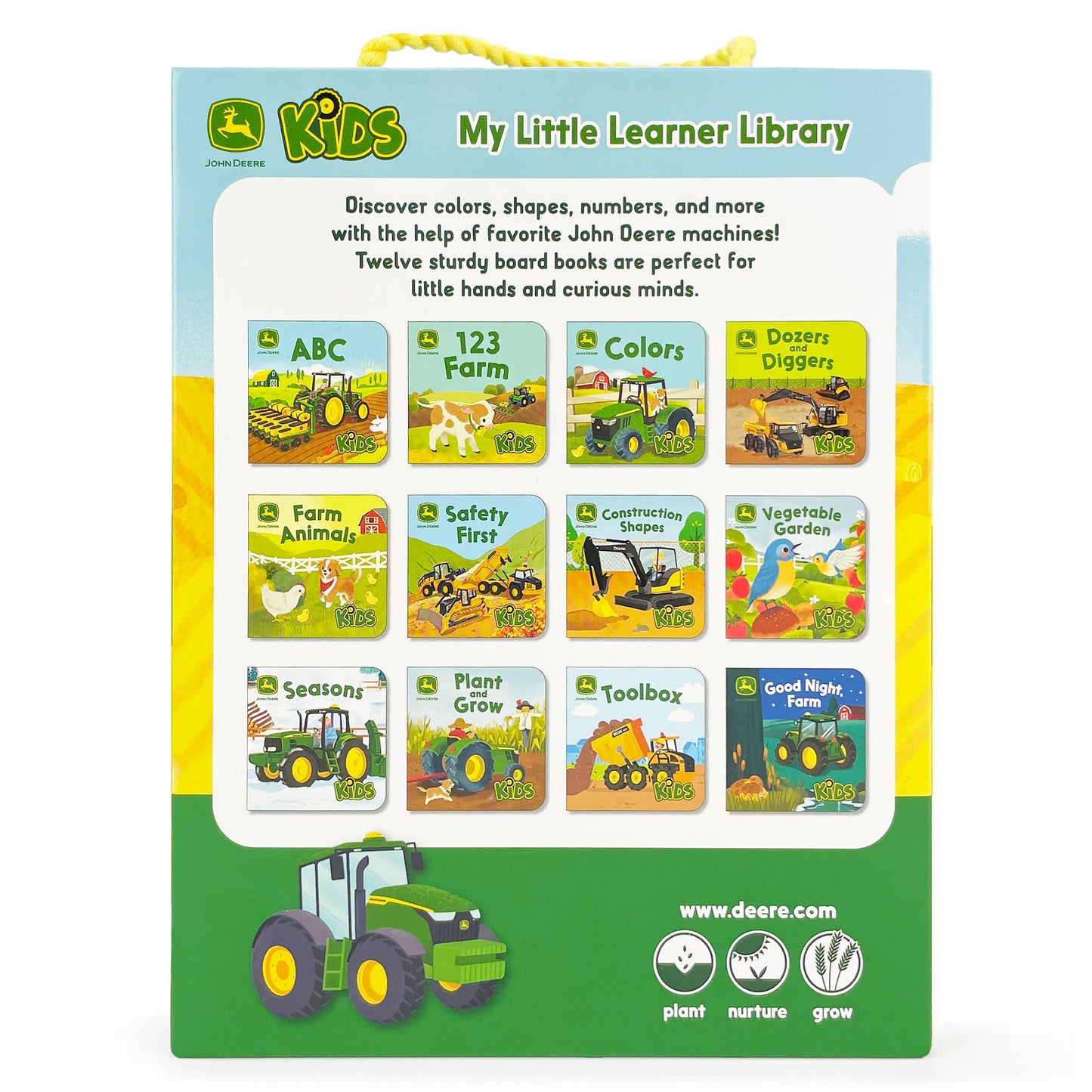 John Deere Kids My Little Learner Library Board Book Set