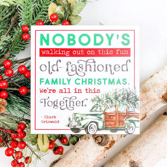 Christmas Mini Block Tiered Tray Signs - Laser Cut Design: Clark Griswold Quote