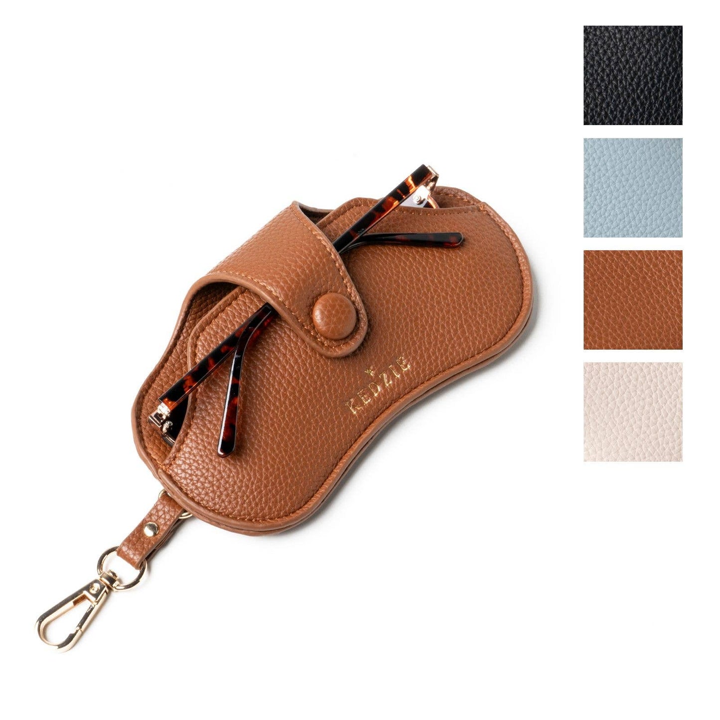 Kedzie Eclipse Eyewear Case Open Stock: Chestnut