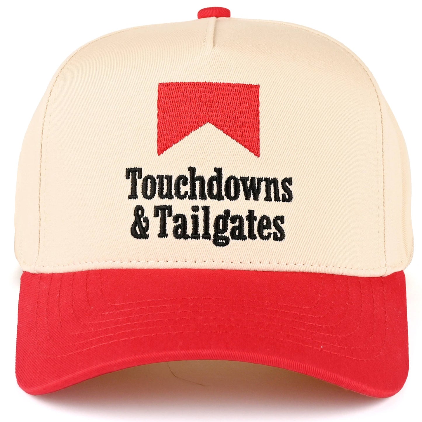 C.C TOUCHDOWNS TAILGATES Letter Trucker Cap: Black