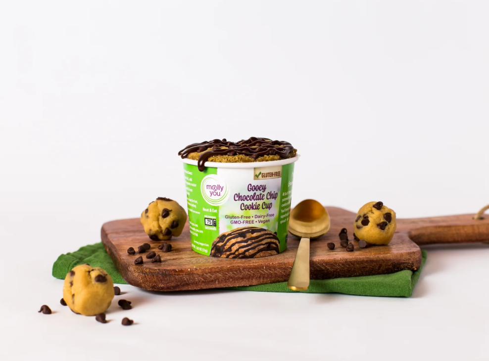 Gluten-Free Gooey Chocolate Chip Cookie Cup