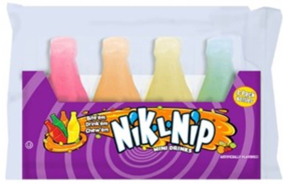 Nostalgic Old Fashioned Wax Bottle Variety 4 PK Display Tray