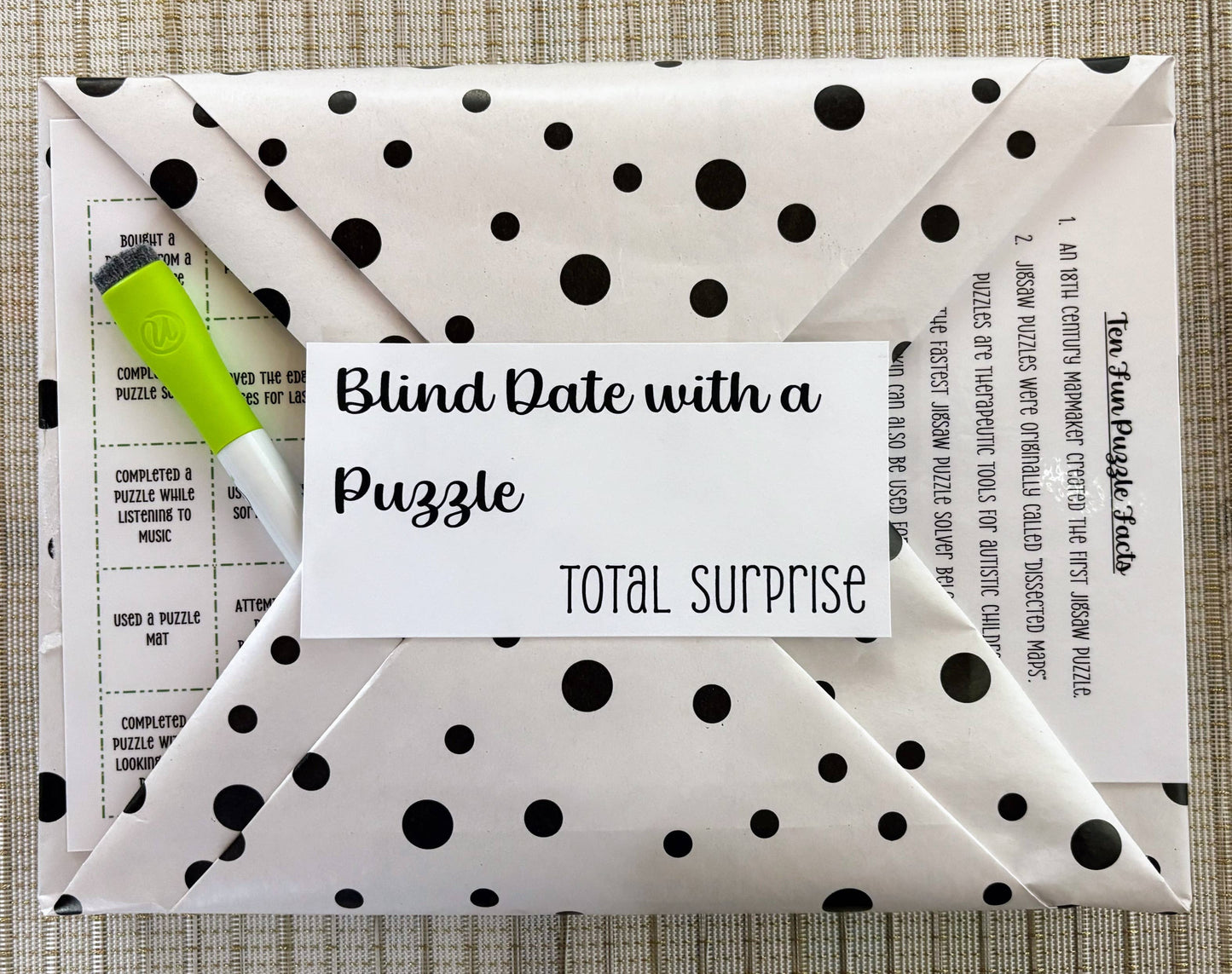 Blind Date with a Puzzle: Semi-Surprise