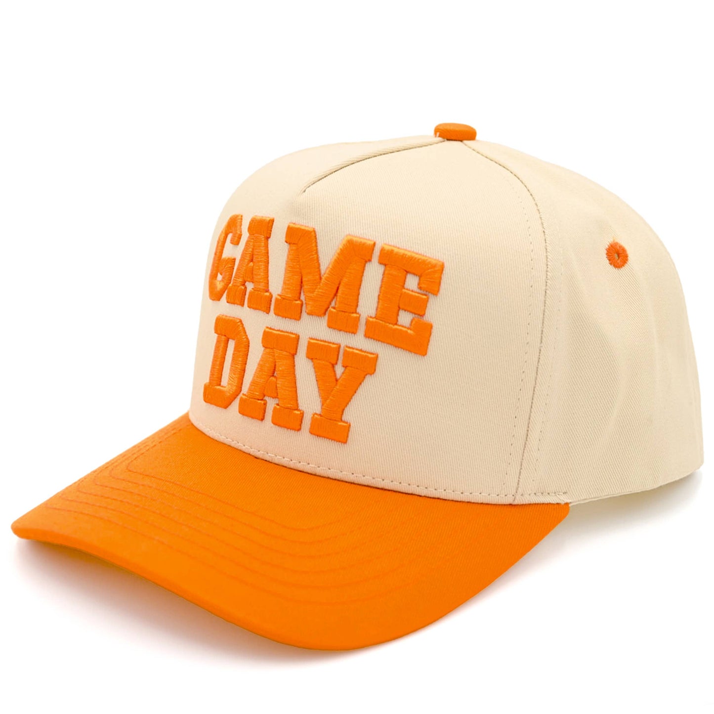 C.C GAME DAY Embroidered Cotton Baseball Cap: Purple