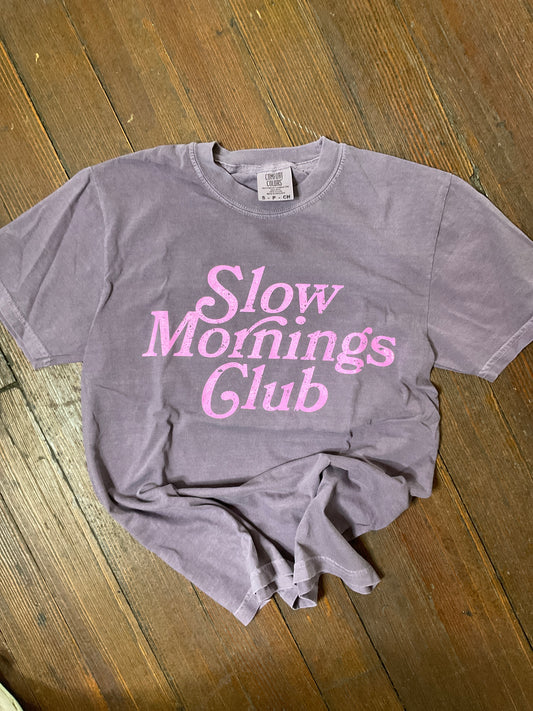 "Slow Mornings" Graphic