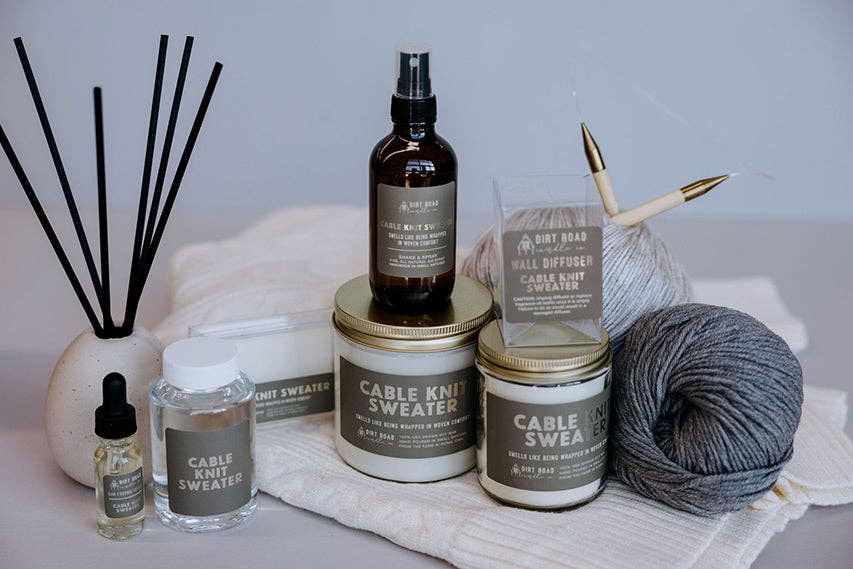 Cable Knit Sweater Candle: 16 oz Candle