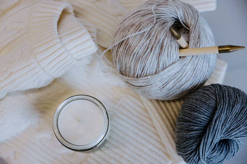 Cable Knit Sweater Candle: 16 oz Candle