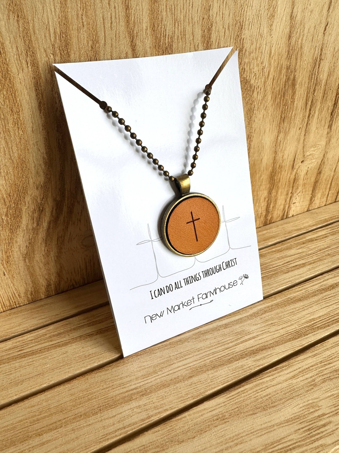 Cross Necklace: Smudge Cross