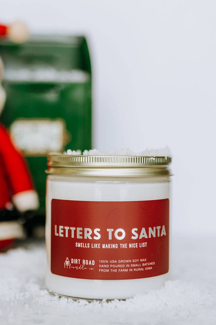 Letters To Santa Candle: 8 oz Candle