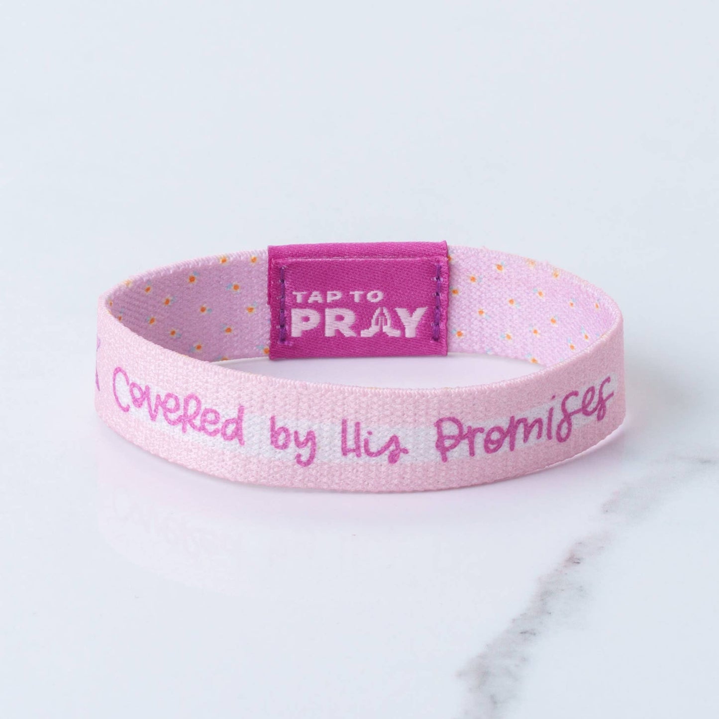 Tap To Pray™ - Kingfolk Series Wristband - Covered by His Promises: Medium