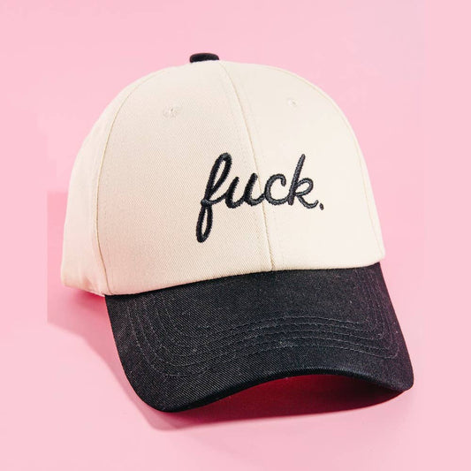 Fuck Print Cap: BK