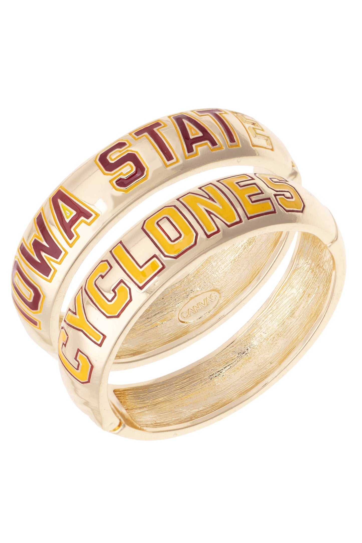 Iowa State Cyclones Polished Metal Hinge Bangle