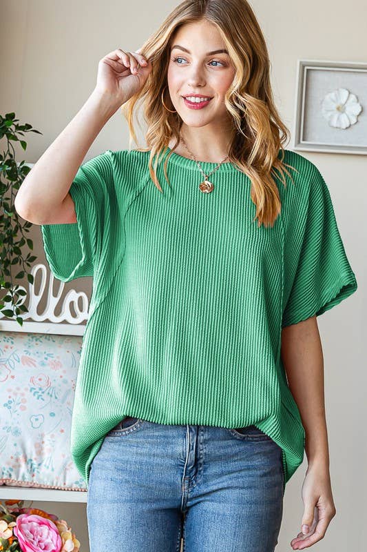 URBAN RIBBED TOP: LAVENDER