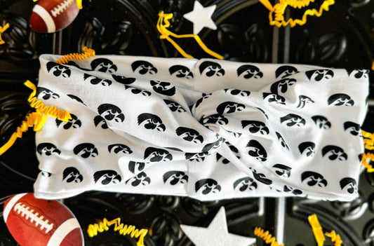 Hawkeyes Mascot Printed Turband Headband 