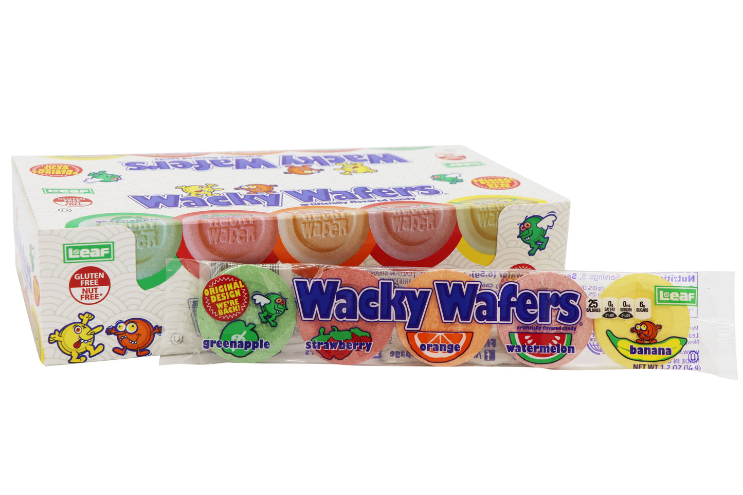 Wacky Wafers, 1.2oz Packages, 24ct Display Box