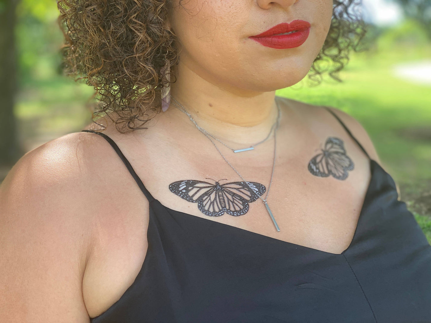 Monarch Butterfly Temporary Tattoo: 1-Pack
