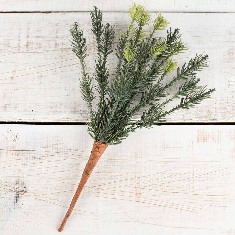 12" Artificial Spruce Pine Spray - Select Color: Green