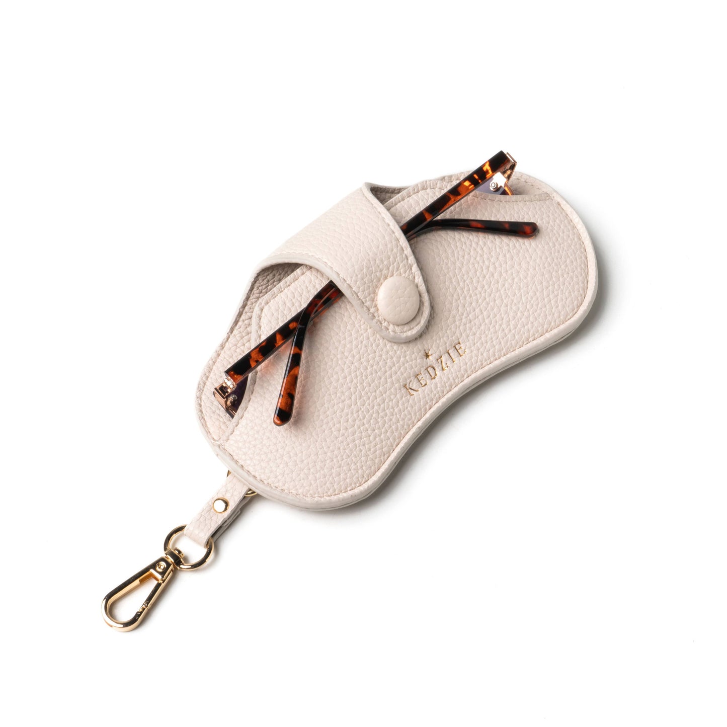 Kedzie Eclipse Eyewear Case Open Stock: Chestnut