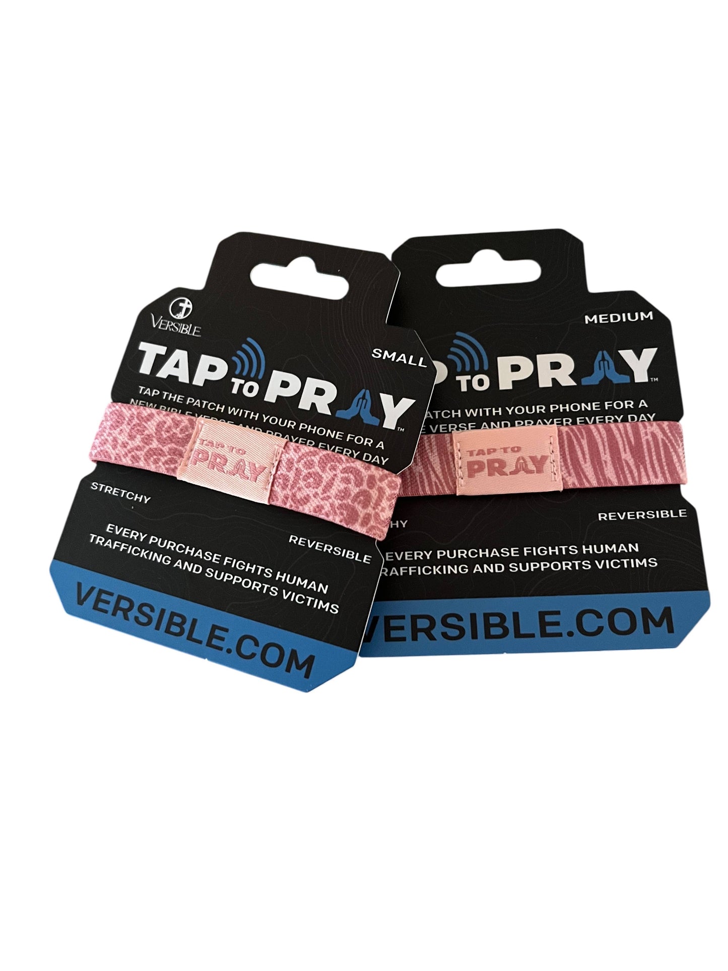 Tap To Pray™ Wristbands - Safari Rose: Medium