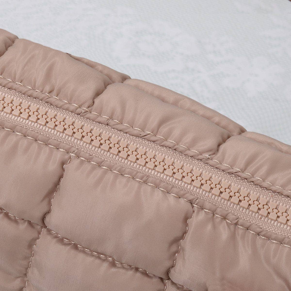 QP782 Quilted Puffer Satchel/Crossbody Bag: Kelly Green