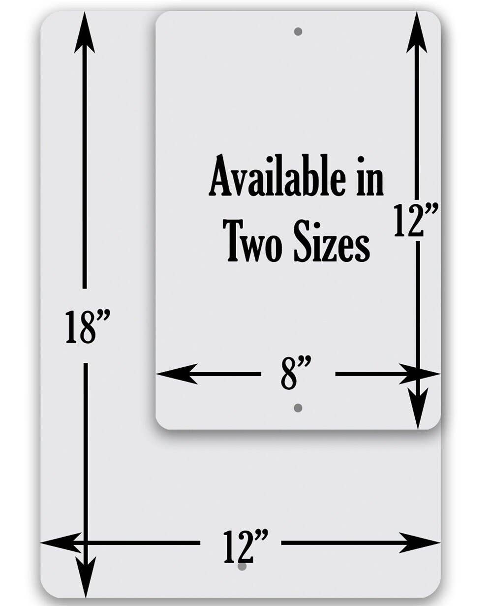 Rustic Metal Sign | Patio Rules: 8 x 12