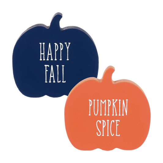 Navy/Orange Pumpkins, Set of 2