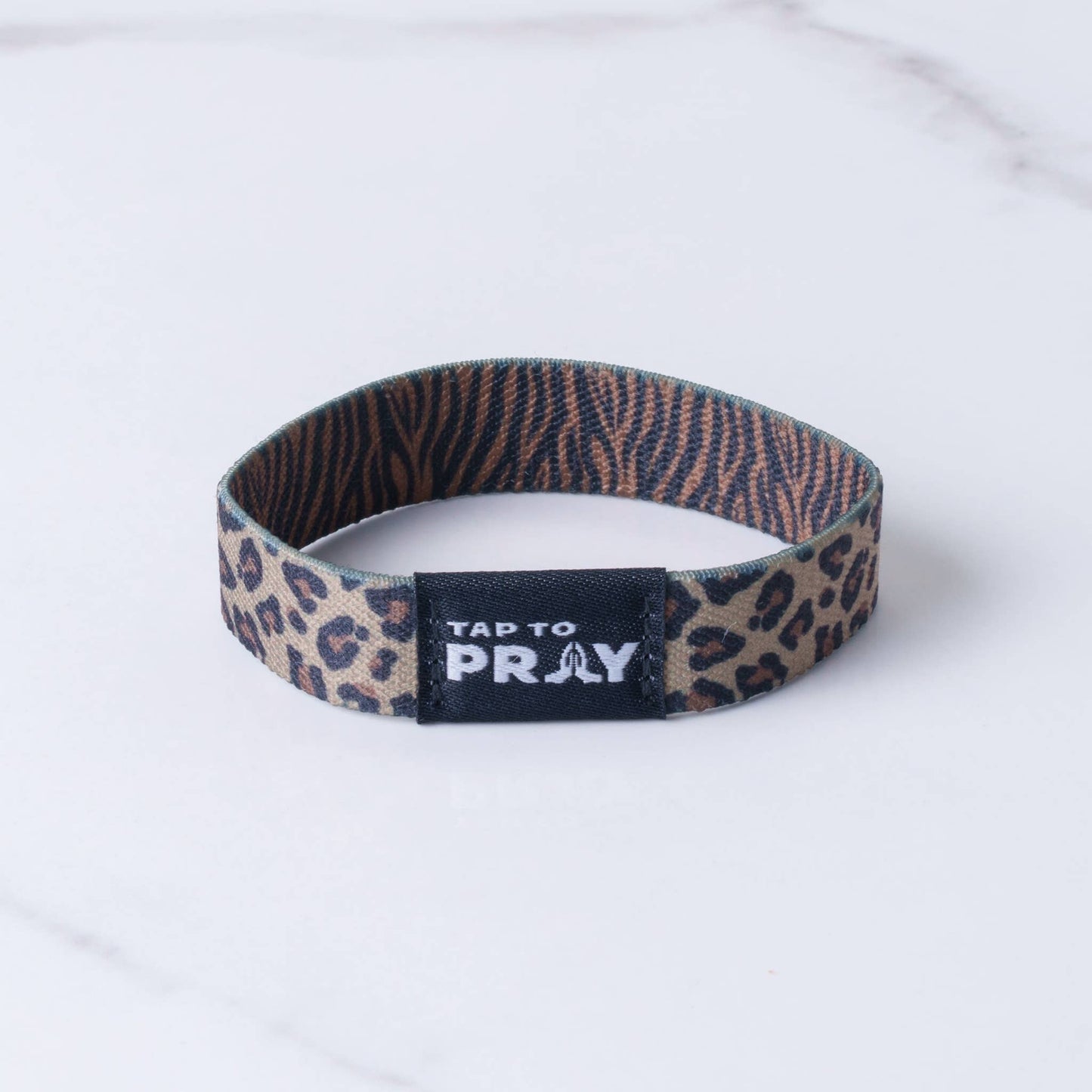 Tap To Pray™ Wristbands - Safari Leopard: Medium