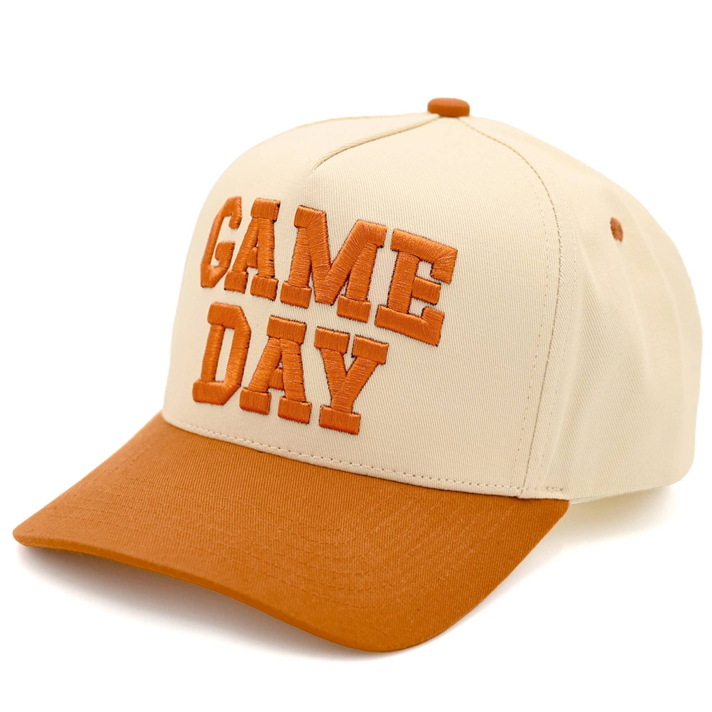 C.C GAME DAY Embroidered Cotton Baseball Cap: Purple