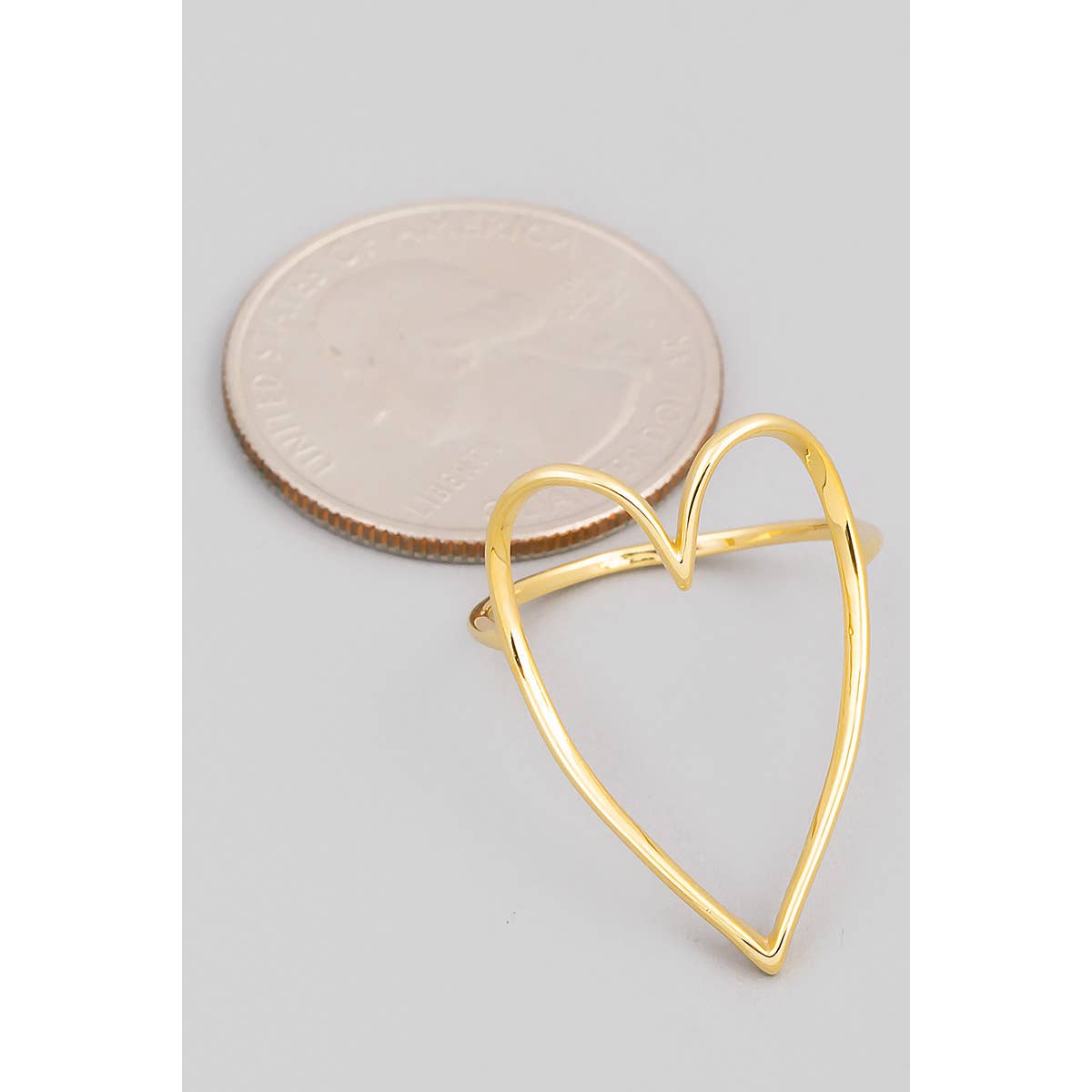 Heart Cut Out Ring: GD