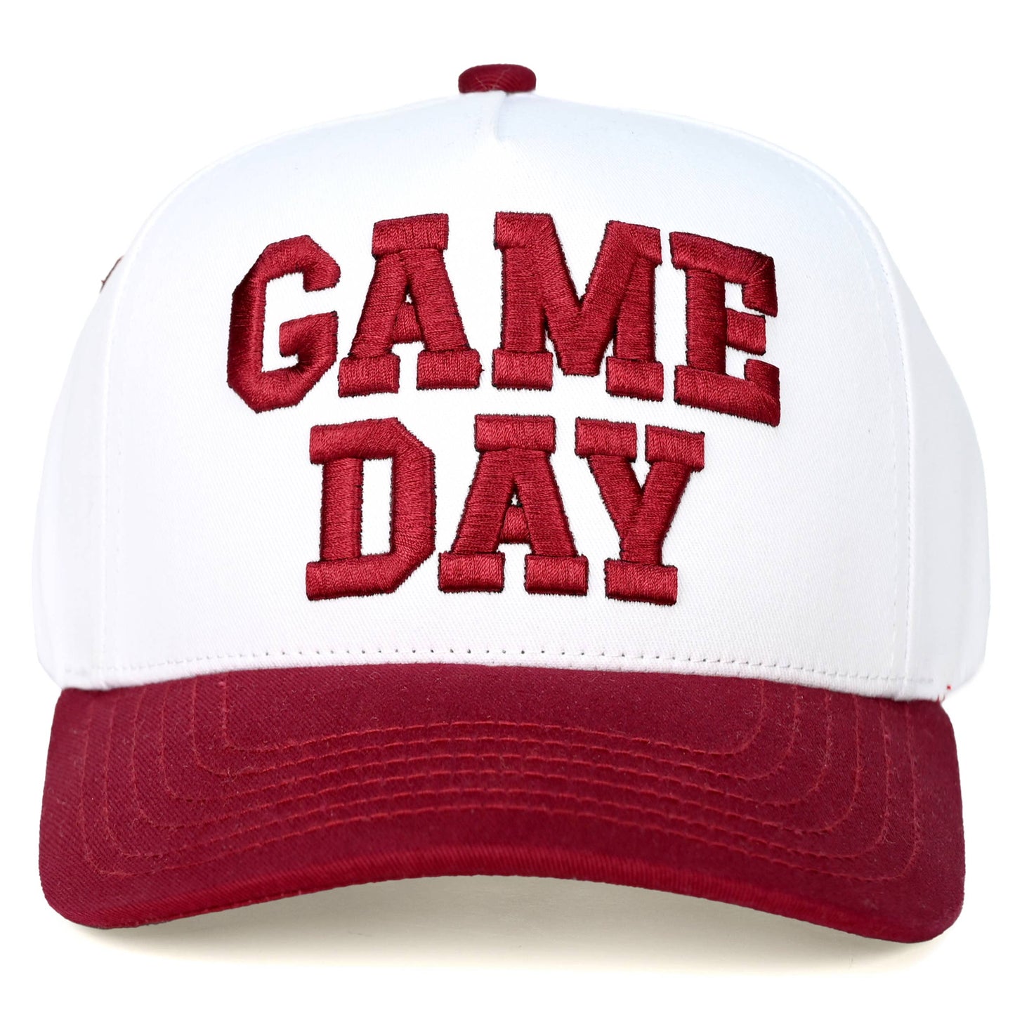 C.C GAME DAY Embroidered Cotton Baseball Cap: Black