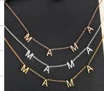 STAINLESS STEEL WATERPROOF TARNISH FREE NECKLACE | 40NK321: Silver