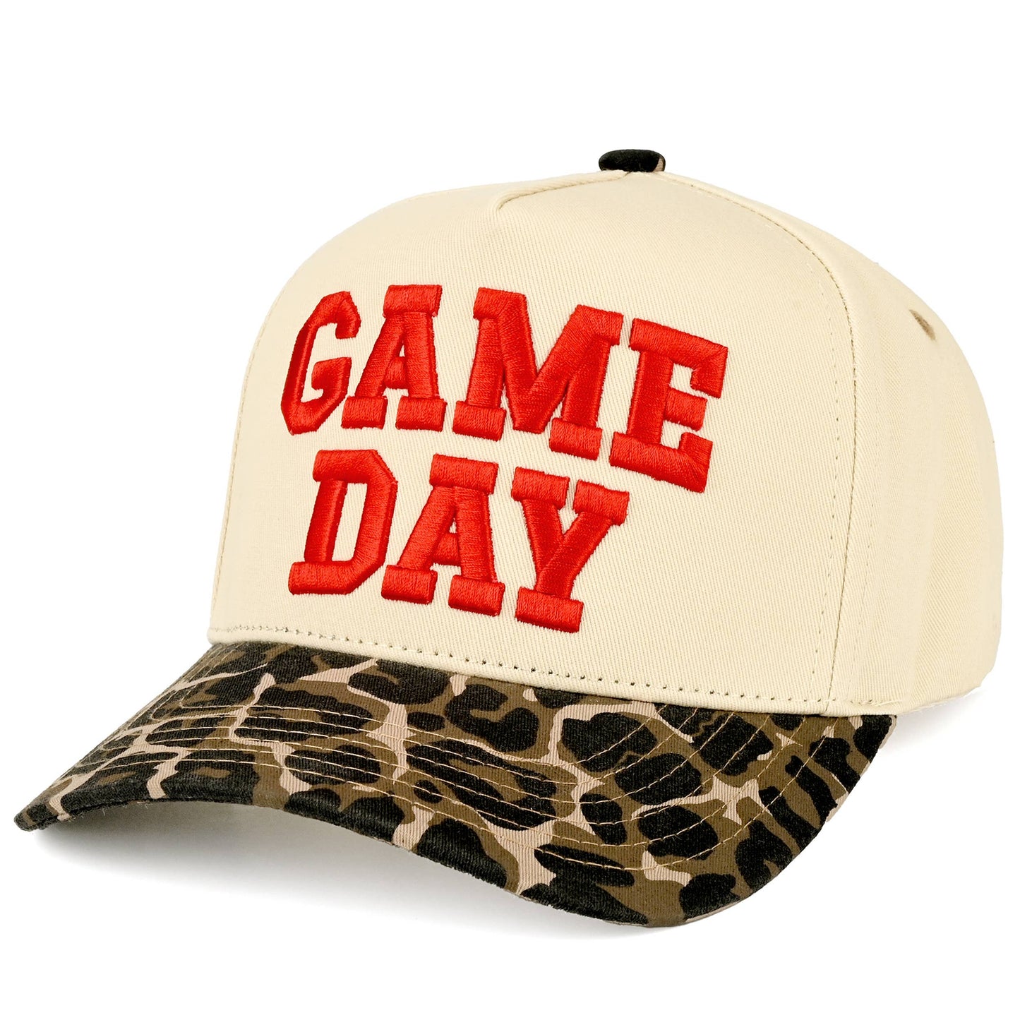 C.C GAME DAY Embroidered Cotton Baseball Cap: Purple