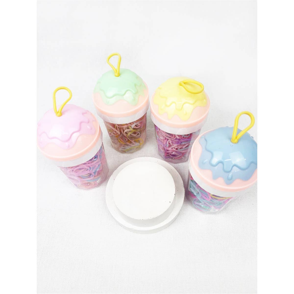 Ice Cream Pastel Tone Hair Tie Set