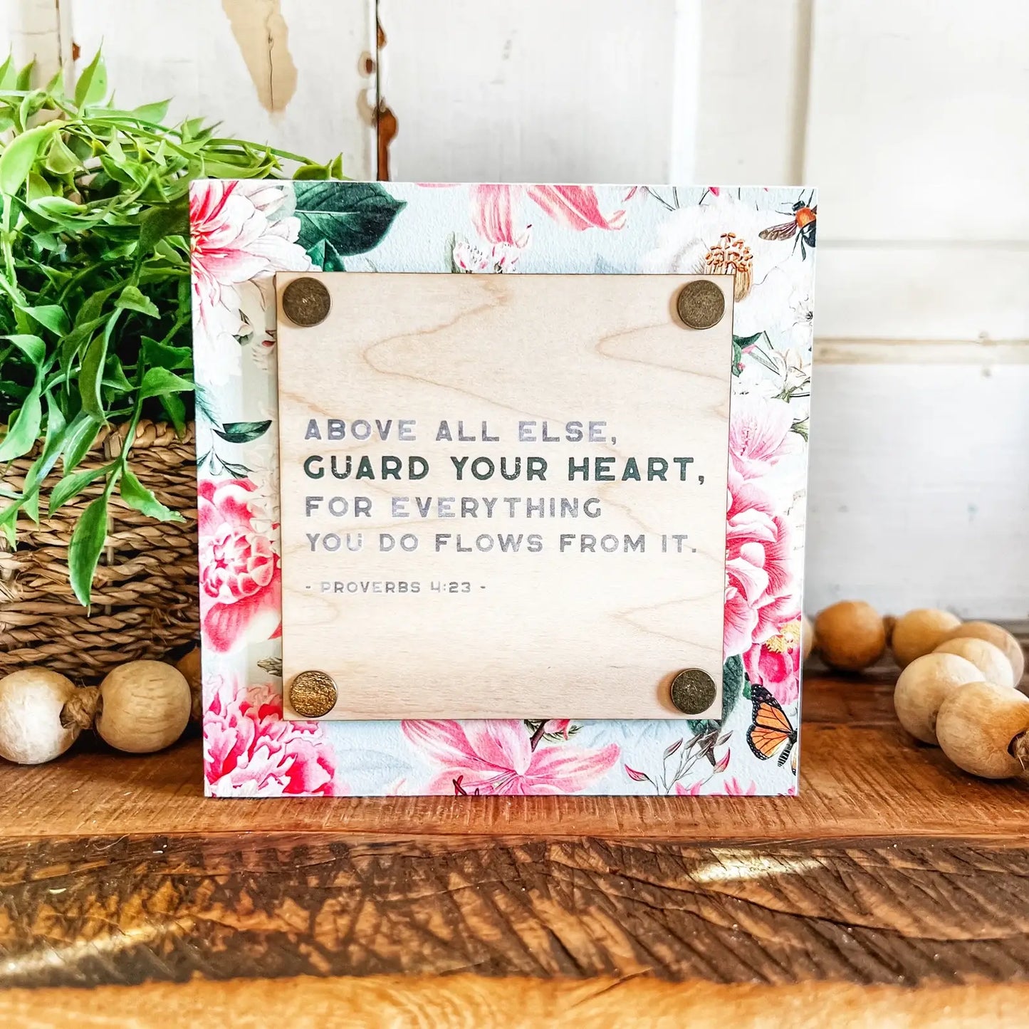 Bible Verse Mini Block Sign: Romans 12:12