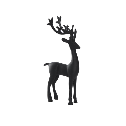 13"Black  Metal Reindeer