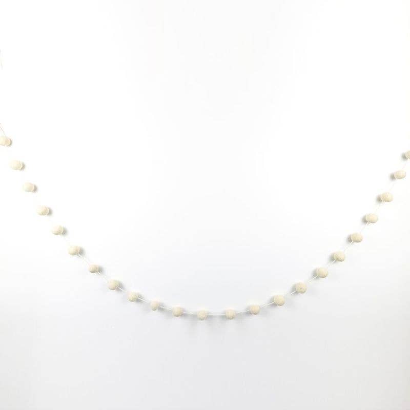 72" felt ball garland