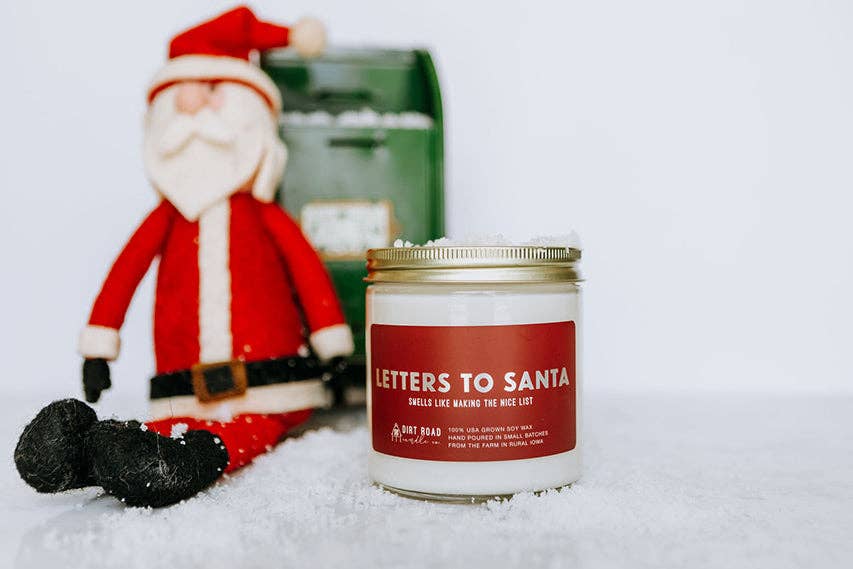 Letters To Santa Candle: 8 oz Candle