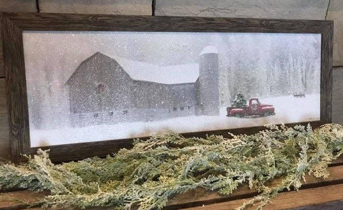 Christmas on the Farm – Christmas Wall Art: 3A / 38" x 14"