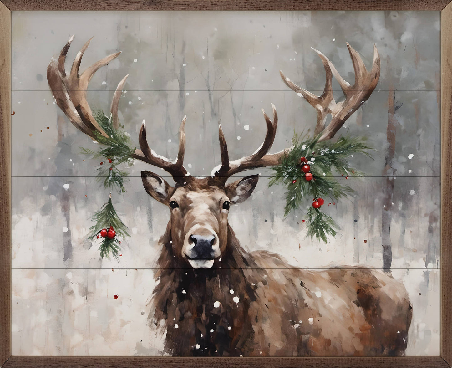 Holiday Caribou: 20 x 16 x 1.5