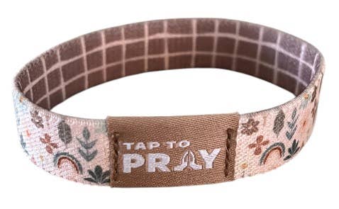 Tap To Pray™ Wristbands - Prairie &  Plaid: Medium