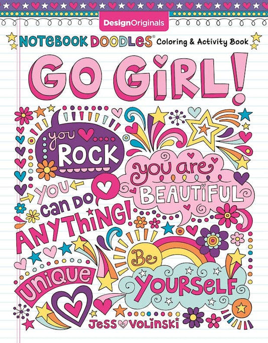 Notebook Doodles Go Girl! - Coloring for Tweens